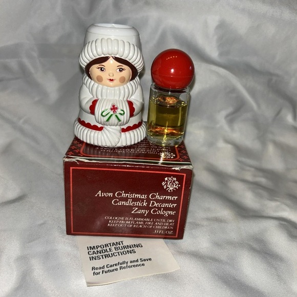 Avon Other - AVON Christmas Charmer Candlestick Decanter & Charisma Cologne  with Box